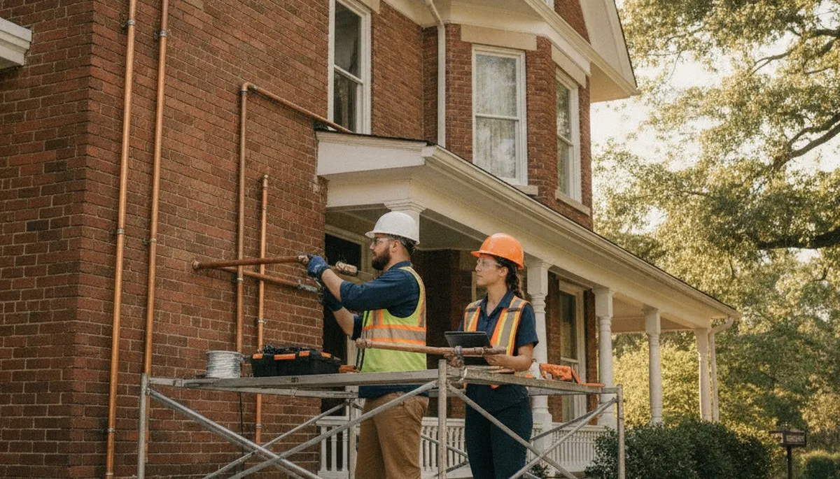 Memphis, TN plumbing repair team handling emergency pipe leak service